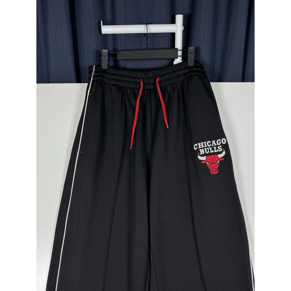 + RARE Vintage Reebok Chicago Bulls NBA Fusion Warm Up Track Pants Y2K Black XL